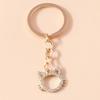 Cute Crystal Animal Keychain Snake Owl Cat Keyring Pendants for Car Key Holder Women Girl Handbag Accessories DIY Jewelry Gift