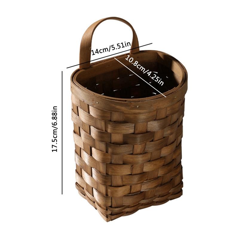 Наружные настенные корзины для хранения, настенные декоративные горшки для растений, для дома, сада, свадьбы, фермерского дома, бамбуковые корзины для хранения