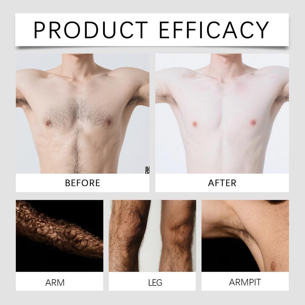 The No-shaving Hair Removal Spray For Men Is An Odorless Hair Removal Spray Suitable For Leg Hair, Armpit Hair And Chest,100ml