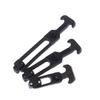 Rubber Hood Catch Flexible T-Handle Hasp Rubber Flexible Draw Latches With Brackets For Tool Box Vehicle Engine