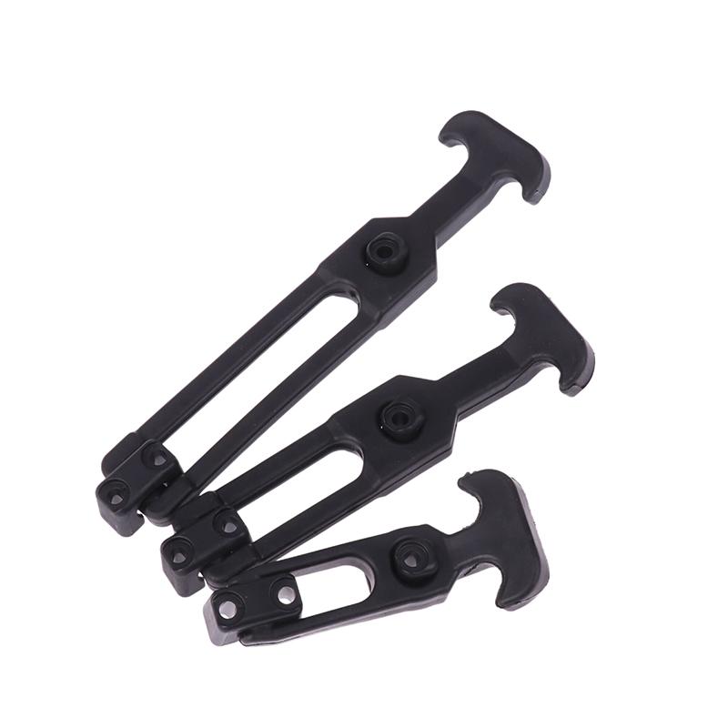 Rubber Hood Catch Flexible T-Handle Hasp Rubber Flexible Draw Latches With Brackets For Tool Box Vehicle Engine