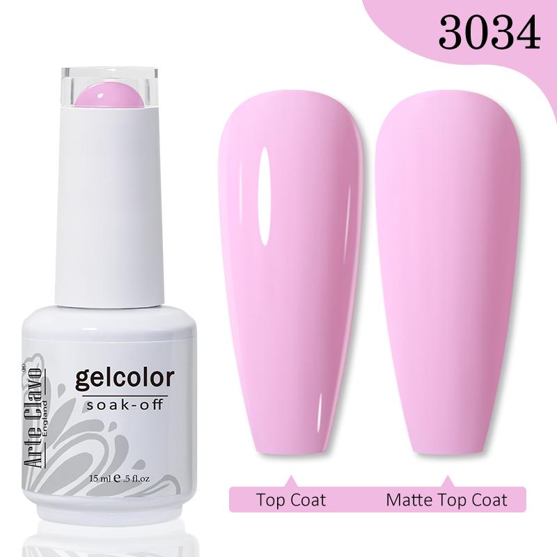 Arte Clavo 15 мл гель-лак для ногтей без сколов и выцветания, УФ-светодиодный замачиваемый верхний базовый гель, красочные УФ-гель-лаки для ногтей для ногтей