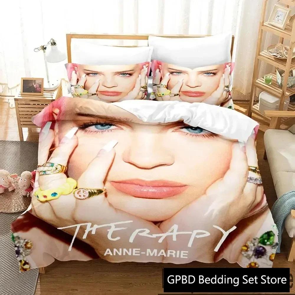 3D Print Anne-Marie Bedding Set Double Twin King Duvet Cover Comforter Pillowcase Boys Girls Adults Bedroom