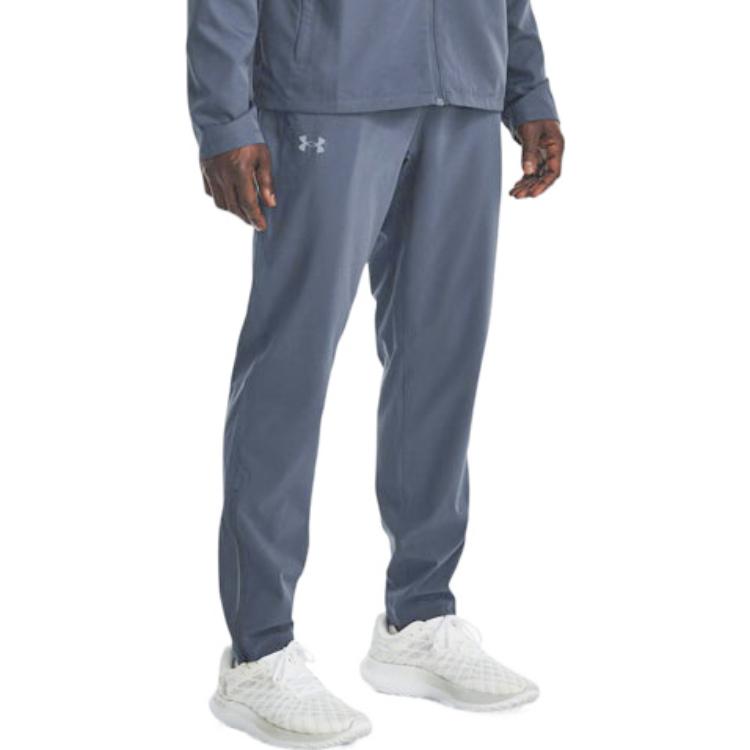 Under Armour Storm Knitted Sweatpants Men's Gray Moderate Straight Fit Pants 1376799-044