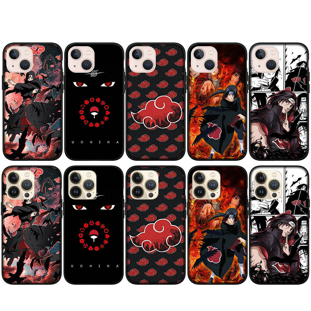 Для iPhone 15 14 Xiaomi Redmi Note 13 12 11 Pro Max X 8 7 XR Samsung Galaxy A15 S24 S23 A05 Huawei OPPO A17 аниме Учиха Итачи Акацуки чехол для телефона
