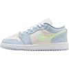 Кроссовки Air 1 Low SE GS Half Blue Sail для детей Белый Vapor-Green IB7113-403