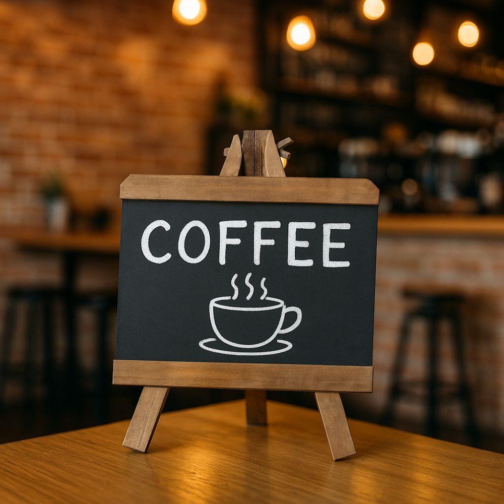 Collapsible Desktop Memo Board Mini Small Wooden Blackboard Erasable Chalkboard  Child-Safe