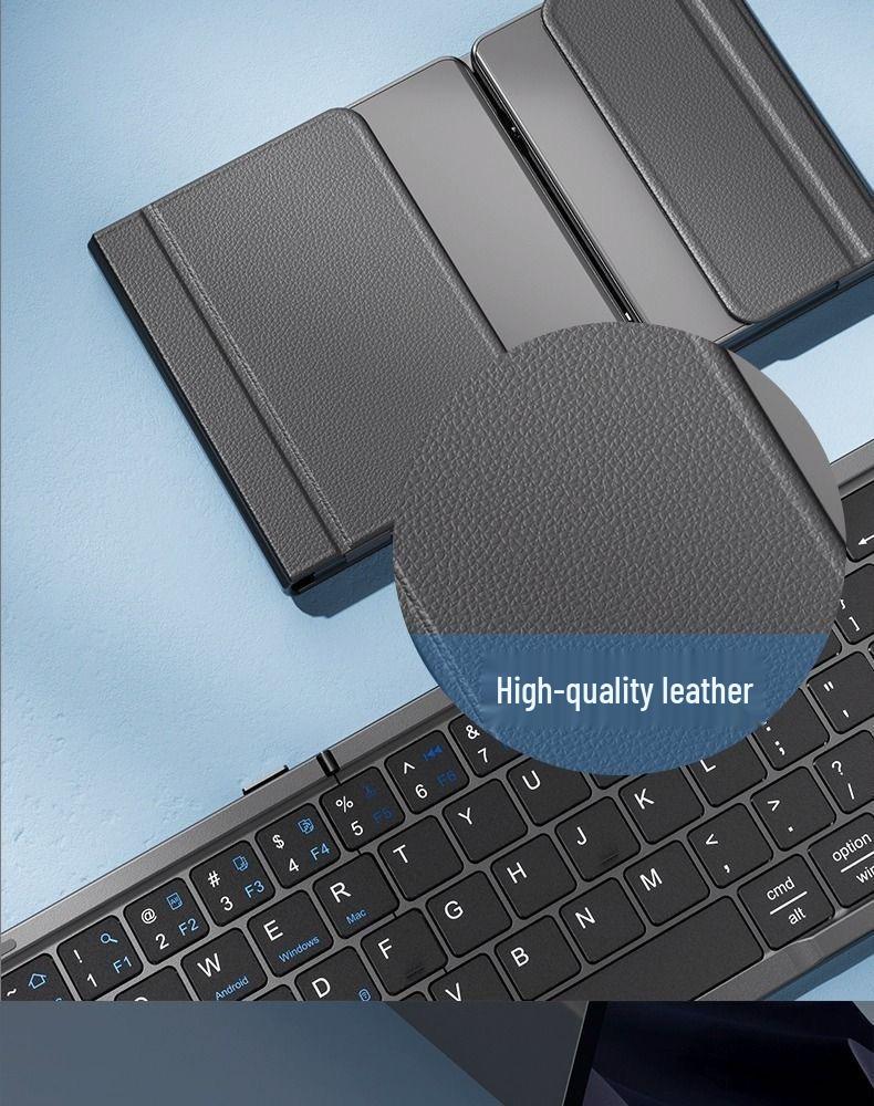 Популярная складная беспроводная Bluetooth-клавиатура с двумя режимами, тачпадом и цифровой функцией