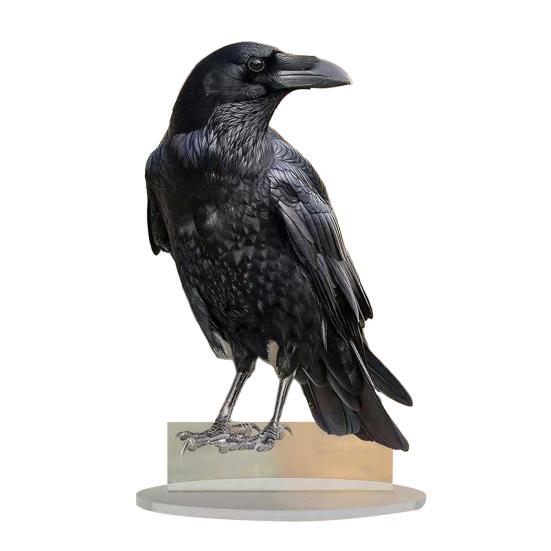 Акриловая настольная табличка 2D плоская Фея/Дерево/Сцена Рождества/Ворона Настольное украшение на Рождество Пасху для дома офиса полки столешницы