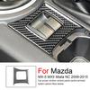 Для Mazda MX-5 MX5 Miata NC 2009-2015 Автомобильная панель управления стеклоподъемниками, центральная кнопка подлокотника, наклейка из углеродного волокна, автоаксессуары