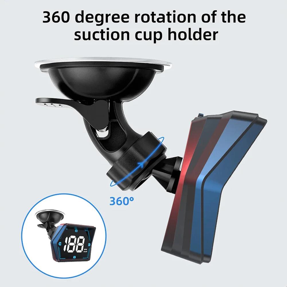 HUD GPS Цифровой спидометр для автомобиля Head-up Display Сигнализация превышения скорости Компас скорости Аксессуары Электроприборы