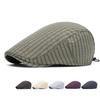 Британский винтажный клетчатый берет, легкая весенне-летняя кепка с козырьком, мужская кепка с защитой от солнца