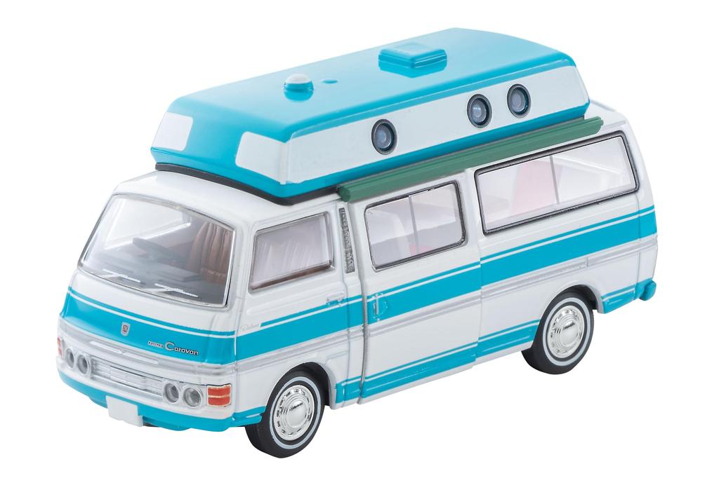 TOMYTEC Tomica Limited Vintage Neo Масштаб Nissan Caravan 1973 Готовый Продукт 1/64 LV-N312a Кемпер, Белый/Светло-Голубой, Модель,