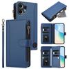 For Nothing CMF Phone 2 Pro Leather Case 9 Card Slots Zipper Wallet Stand Phone Cover with Wrist Strap