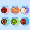 6pcs Multifunctional 304 Stainless Steel Sauce Dish With Silicone Lid, Sealed And Leak-proof Sauce Dish Tool Accessories Preserved Saucer