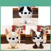 Плюшевая игрушка чихуахуа из очень мягкого короткого плюша для детей и коллекционеров