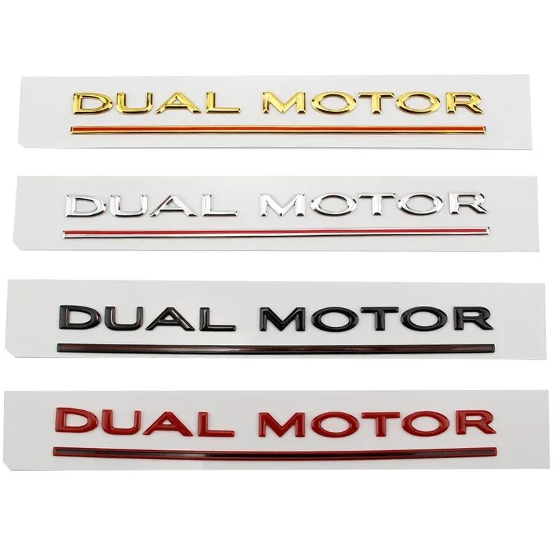 Metal ABS Car Styling Trunk Rear Tail Body Side Badge Sticker for Model 3 S X Y DUAL MOTOR Emblem Exterior Accessories