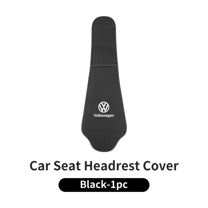 Car Seat Ice Silk Headrest Pillow Case Storage Bag For Volkswagen VW GTI Scirocco Jetta Beetle Golf Passat Tiguan Sharan Touran Os5