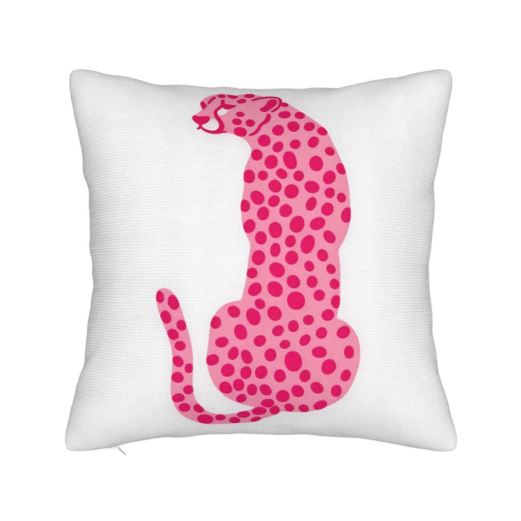 Pillow Cover Pink Black Leopard Duo Lying Sitting Morden Pillow Case For Chair Sofa Home Decor Pillowcases