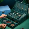 Многослойная фланелевая шкатулка для хранения ювелирных изделий и выдвижной ящик с замком, подарочная коробка для серег, коробка для демонстрации ювелирных изделий