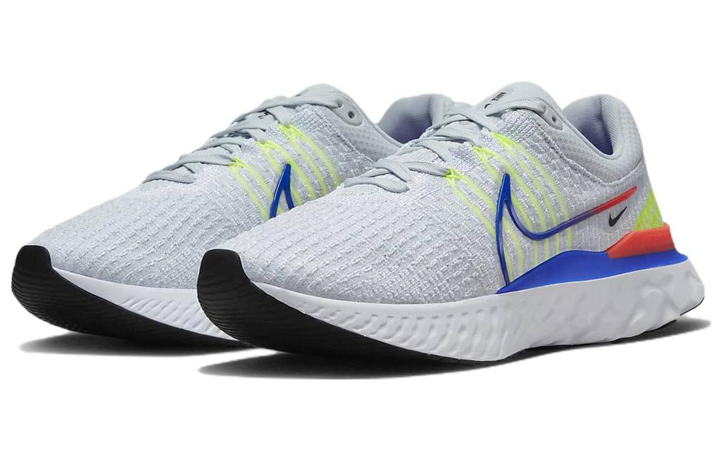 Nike React Infinity Run Flyknit 3 Чистый платиновый Синий гонщик DX3353-001