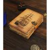 Sailing Ship Handmade Vintage Leather Journal Blank Spell Grimoir Book Of Shadow