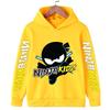 Fashion Kids Long Sleeve Hoodie Sweatshirt,Cool Cartoon Ninja Character Street Style Graphic,Durable Fabric,Loose Style,Perfect Birthday Gift for Kids