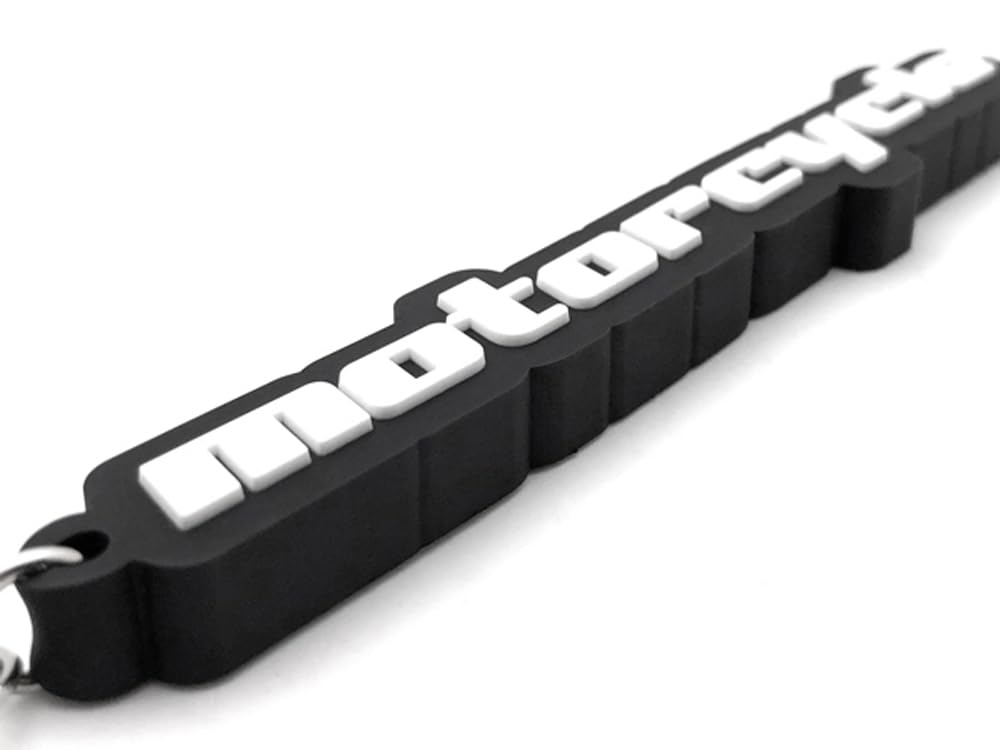 SPEED ADDICT Motorcycle RUBBER KEY HOLDER Thick Rubber Key Chain, Black/motorcycle