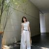 T Shirt With Lace Butterfly Bow Summer Womens White Oversize Designer Cotton