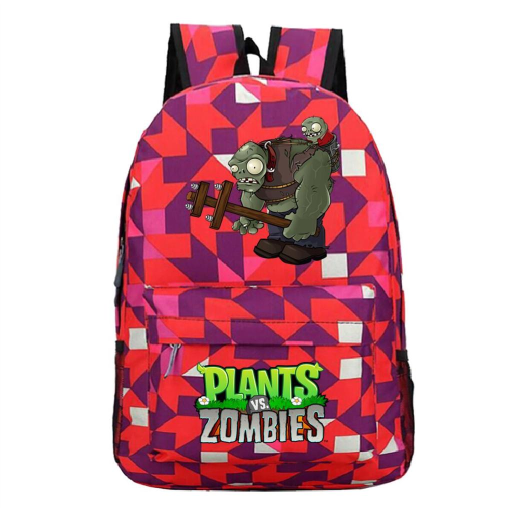 Game Merchandise Plants Vs. Zombies School Bag Casual Simple Backpack