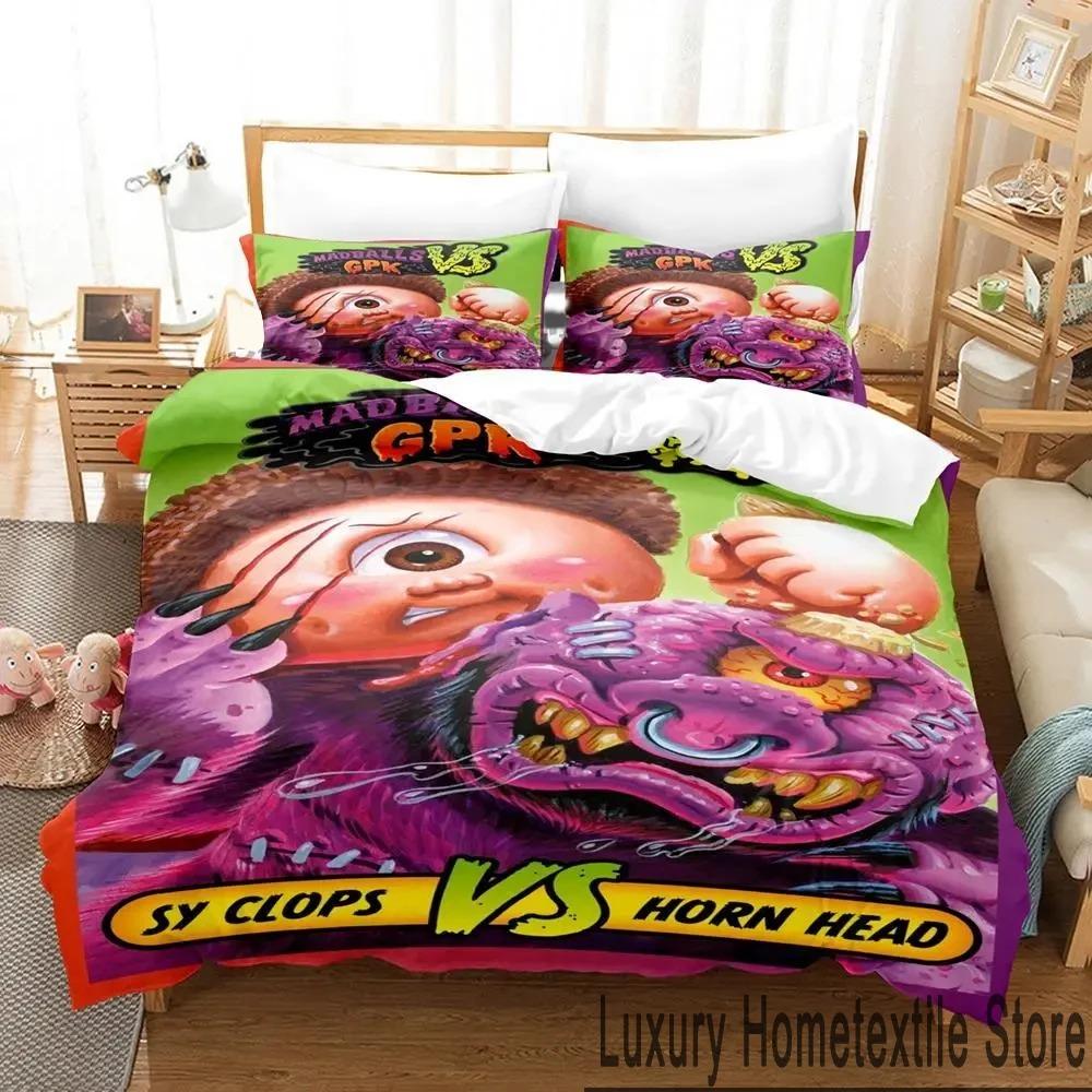 3D Print Garbage Pail Kids Bedding Set Boys Girls Twin Queen King Size Duvet Cover Pillowcase Bed Boys Adult
