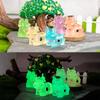 Glow-in-the-dark Cow Resin Decoration Cute Cartoon Three-dimensional Calf Jewelry Micro Landscape Decorative Arts and Crafts Accessories