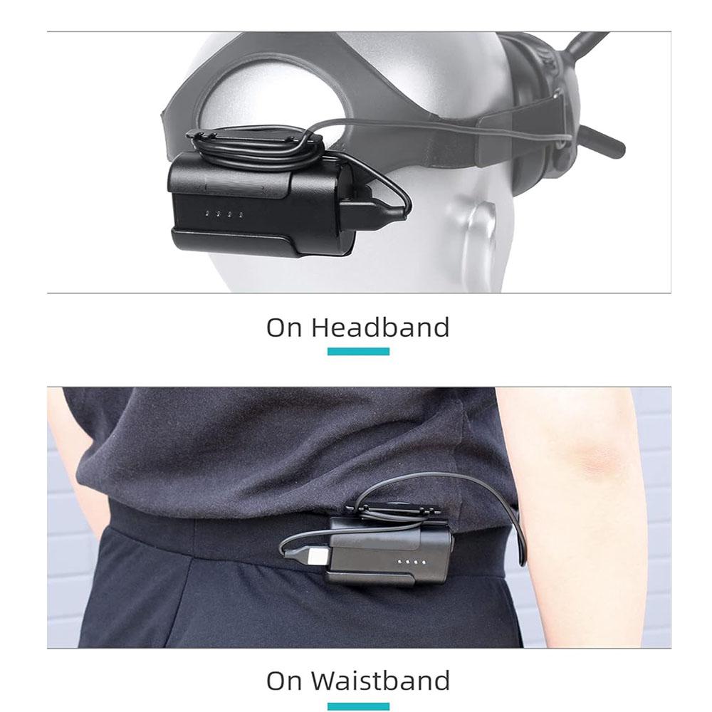 Battery Clip with Cable Winder For DJI FPV Goggles V2, DJI FPV and DJI AVATA