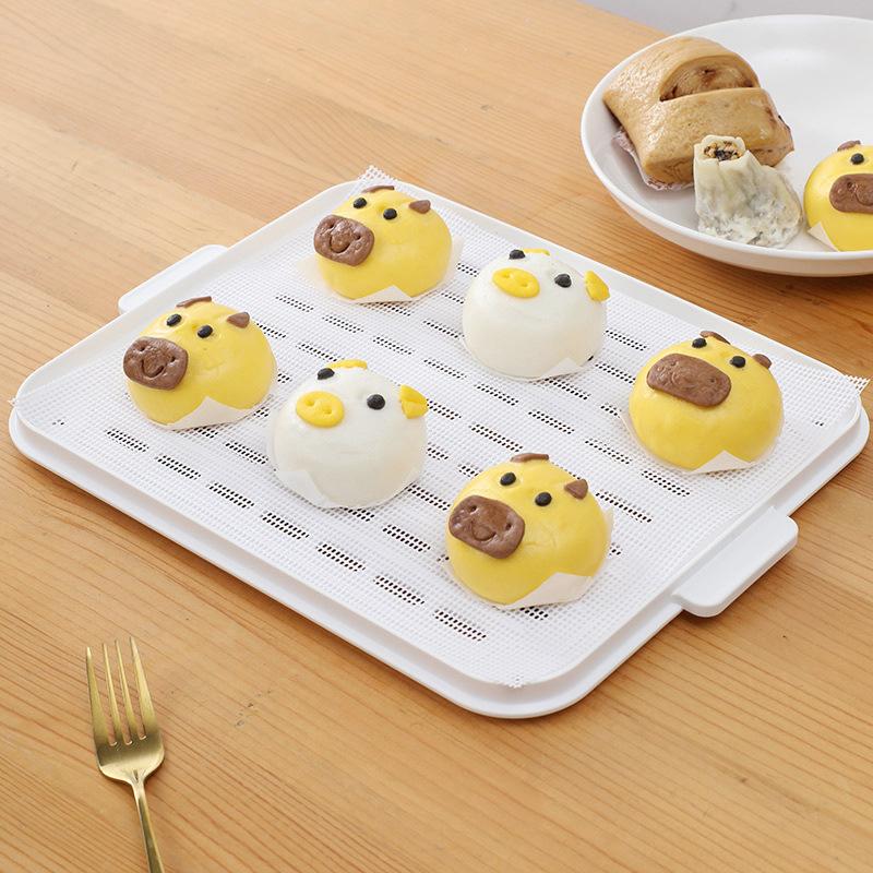 1Pcs Square Oven Kitchen Accessories Steamer Mesh Pad Food Fruit Dryer Reusable Dehydrator Sheets Silicone Non-Stick Baking Mat