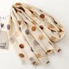 Dot Print Women Viscose Scarf Four Seasons Beach Shawl Cotton Linen Feeling Scarves Tassel Pashmina Muslim Hijab Wrap Bufanda