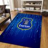 Everton Football Club Flannel Pattern Square Carpet,Area Rug,Carpet Rug for Living Room Bedroom Sofa Playroom Decor,Non-slip Floor Mat