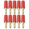 Набор штекеров типа "банан" 2,5 мм, 10 шт., 30 В переменного тока / 60 В постоянного тока, 10 А, разъемы для динамиков, настенные панели