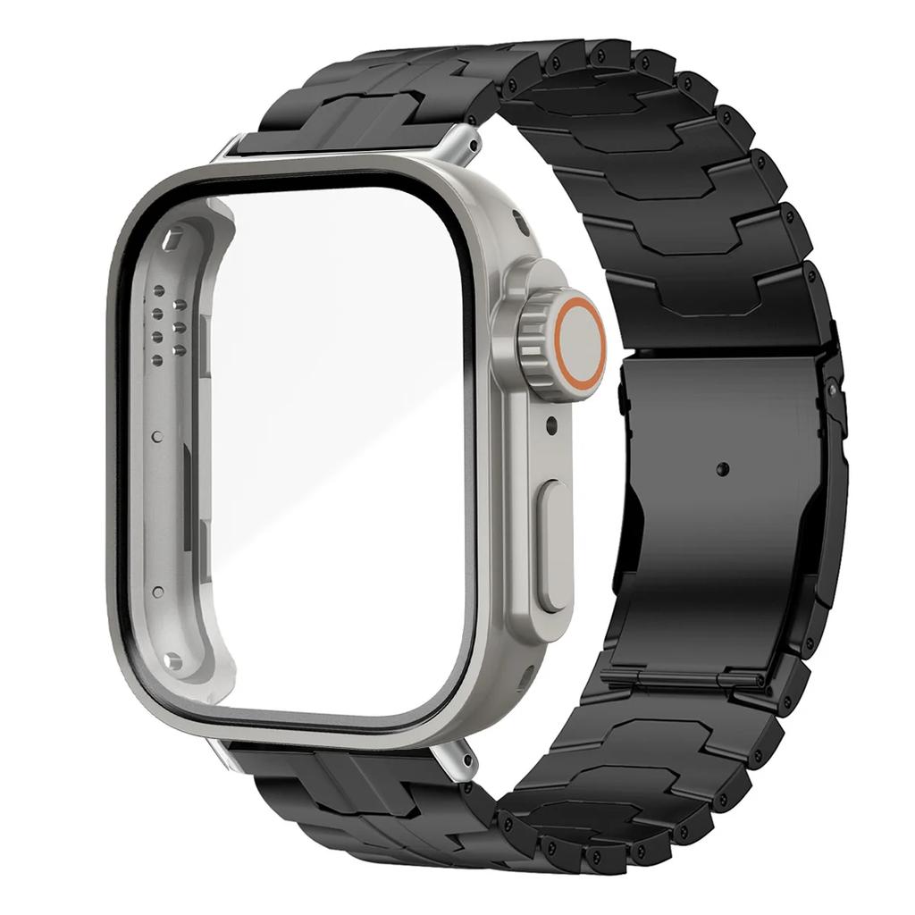 Ремешок из нержавеющей стали+ЧехолДля Huawei Watch Fit 4/4 Pro Ремешок Металлический браслет Заменить на Ультра ПК Чехол Наручный браслет Для Huawei Fit3