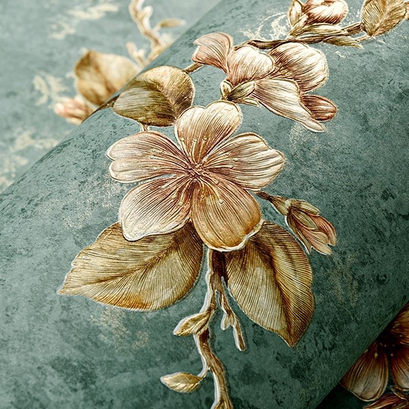 1м/рулон самоклеящиеся нетканые обои тонкого давления пасторальные обои для спальни европейская гостиная 3D фон