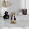 62KD Alloy Ritual Artifact With Precise Engravings Enamel Rhinestones Figurine For Prayer Corner And Collectors' Ornament