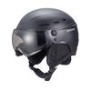 SWANS VISOR MBK Adult Helmet with Size Size L Matte Black with Light Gray for Men and Women H-82 Ski/Snowboard Visor, Dial-Type Adjustment, (58-62cm),