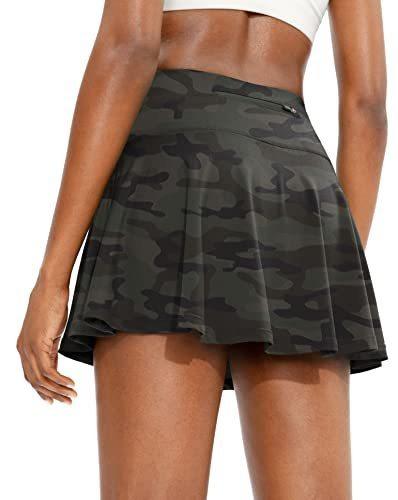 Новая женская юбка для гольфа и йоги с высокой талией, скрывающая живот, с тонкой плиссированной спинкой, карманом-поясом, защитой от просвечивания
