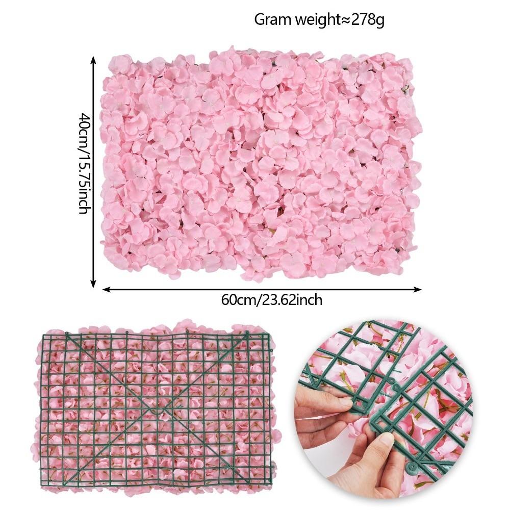 33x33cm Panel Rose Flower Wall 3D Rose Artificial Flower Backdrop  Birthday Party
