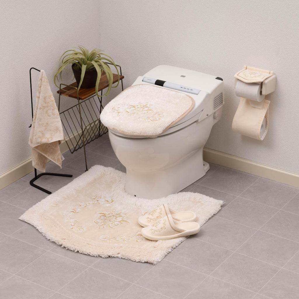 Senko NYNAS Royal Palace Toilet 70 X 70 Beige with Elegant 14597 Mat, Approx. Cm, Rhinestones, Design,