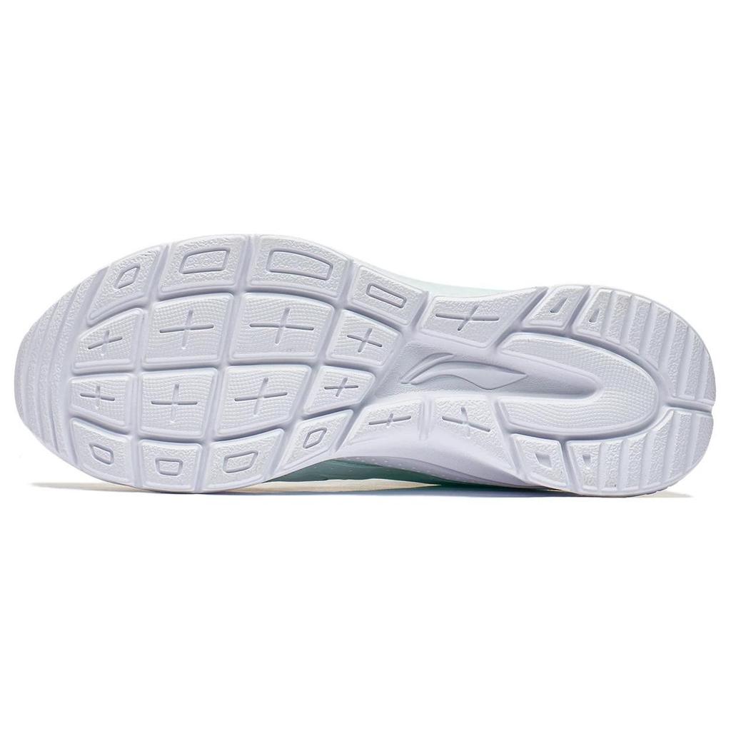 Li Ning Flow Cloud нескользящие износостойкие дышащие низкие спортивные повседневные туфли женские кроссовки сине-белые AGLT030-2