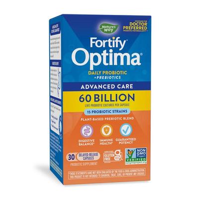 Fortify Optima Daily Probiotic + Prebiotics 60 млрд, 30 капсул с отсроченным высвобождением