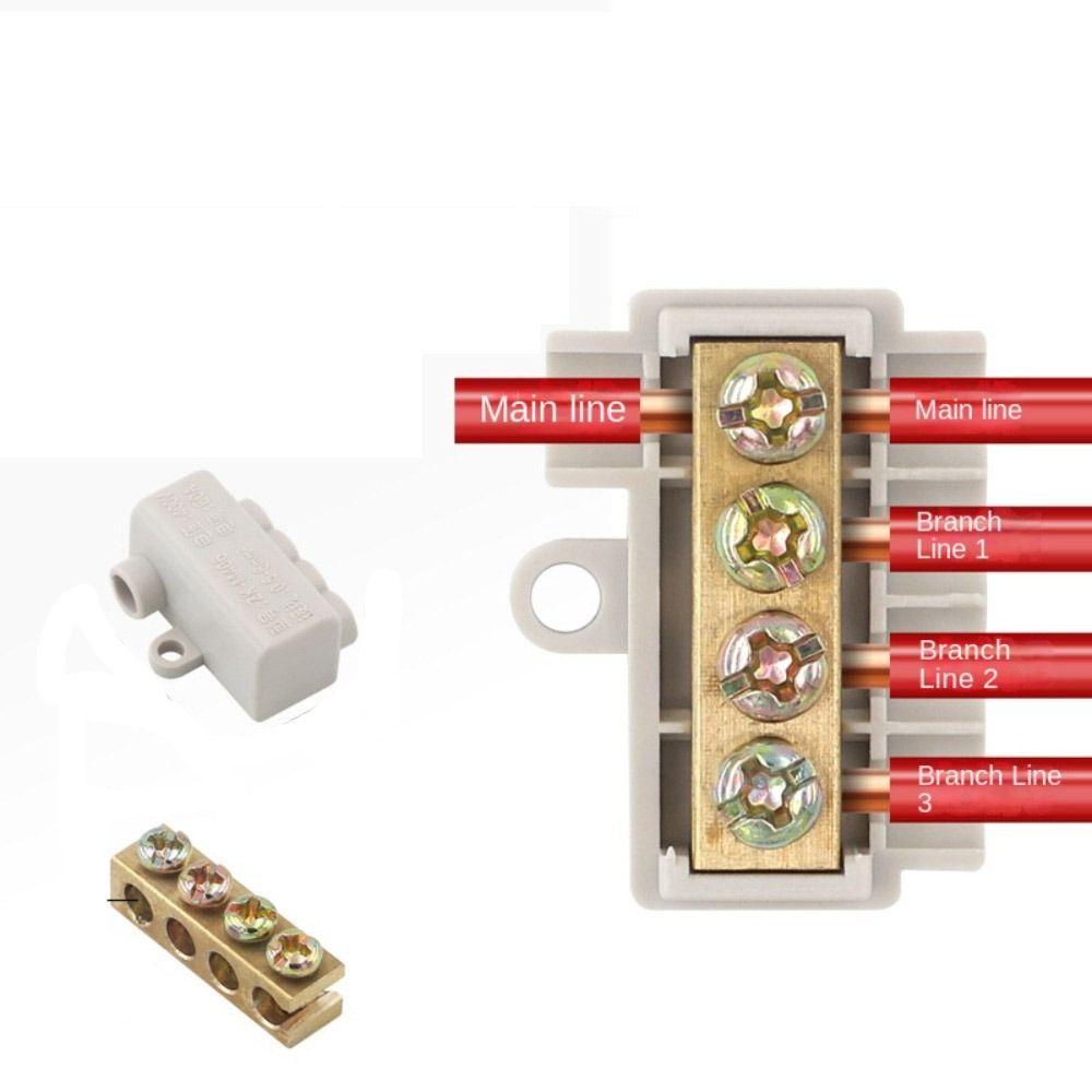 Block Quick Wire Connector Terminal T-type Wiring Terminal Block High Power Branch Terminal