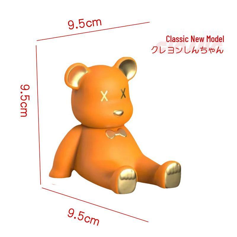 Crayon Shin-chan Tablet Stand: Lazy Person Anime Figure Trendy Toy and Cute Doll Ornament.