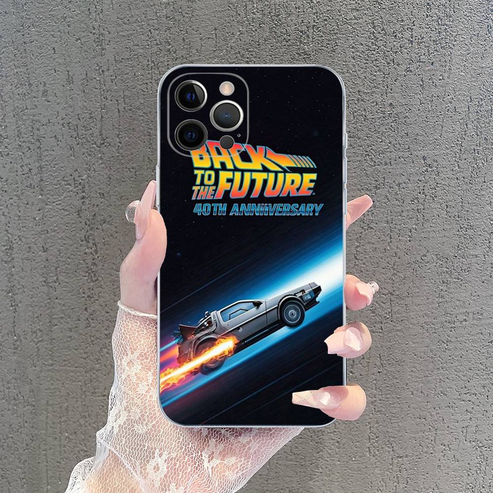 Прозрачный чехол из ТПУ Back To The Future для IPhone 17 11 12 13 14 15 16 Pro Max 16 Plus