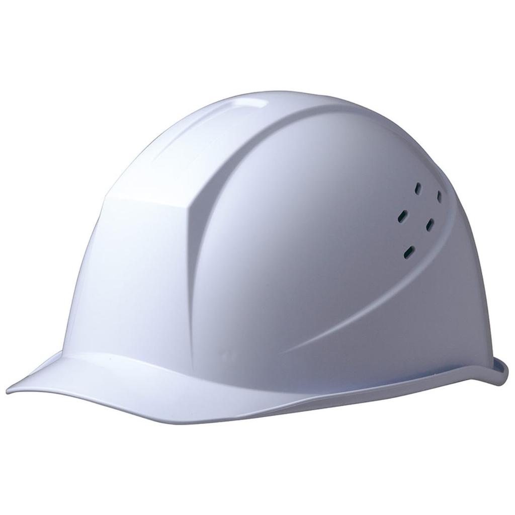Extra Large Helmet for Work ABS Made with Ventilation Holes Rain Guard SC11BVLLT RA with KP Super White [Midori Anzen]